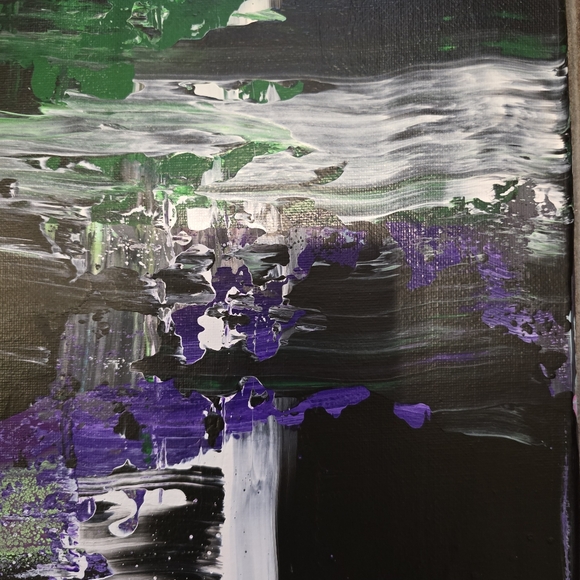 HANDCRAFTED Abstract Painting HANDMADE Artwork HANDPAINTED Wall Art Decor - Picture 12 of 17